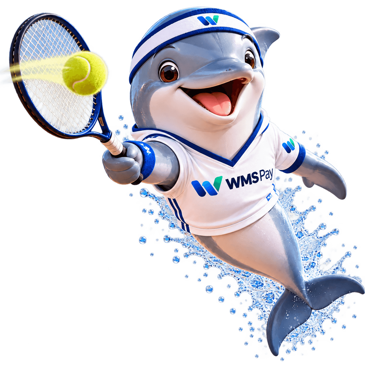 Golfinho, mascote da WMS Pay